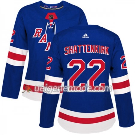 Dame Eishockey New York Rangers Trikot Kevin Shattenkirk 22 Adidas 2017-2018 Blau Authentic